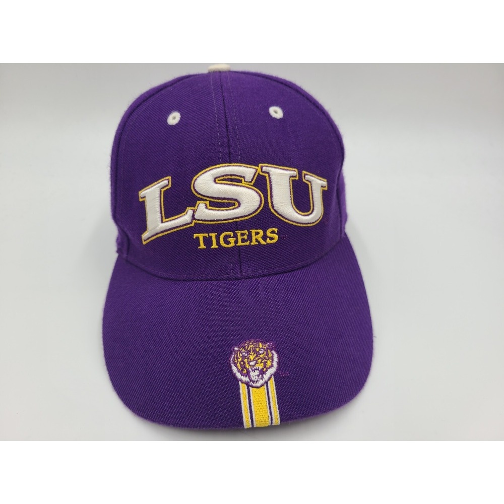 Vintage LSU Tigers Twins Enterprise Adjustable Hat Cap Dad Men Women NCAA Purple